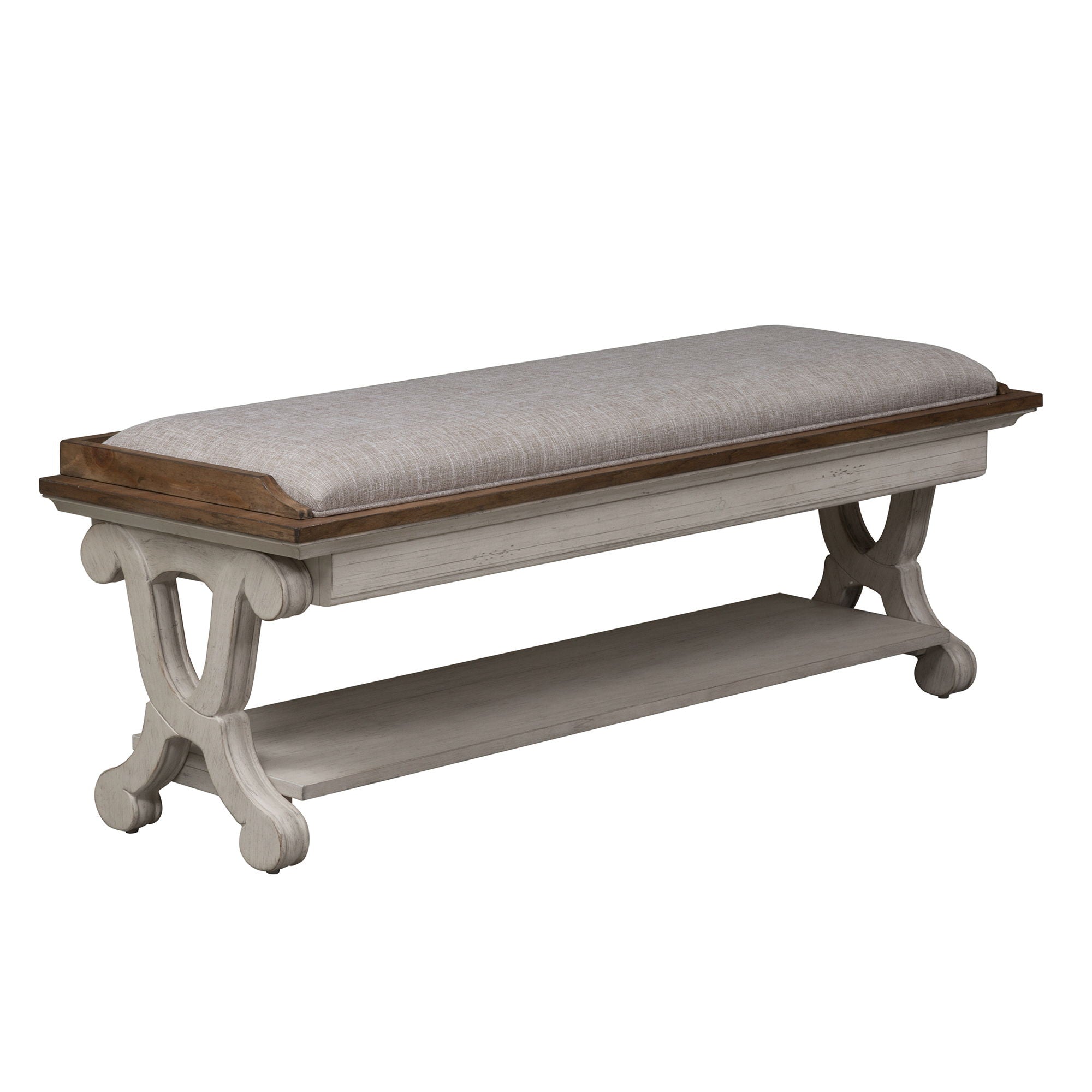 Liberty Furniture Farmhouse Reimagined - Bed Bench - White | Meri Furniture