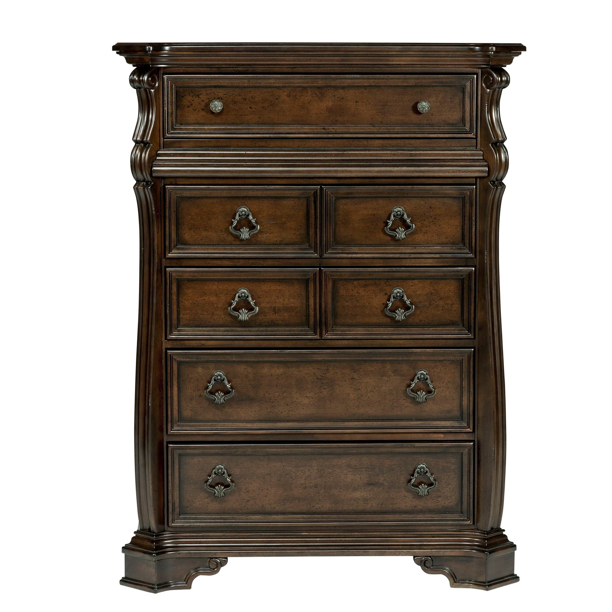Liberty Furniture Arbor Place - 6 Drawer Chest - Dark Brown | Meri Furniture