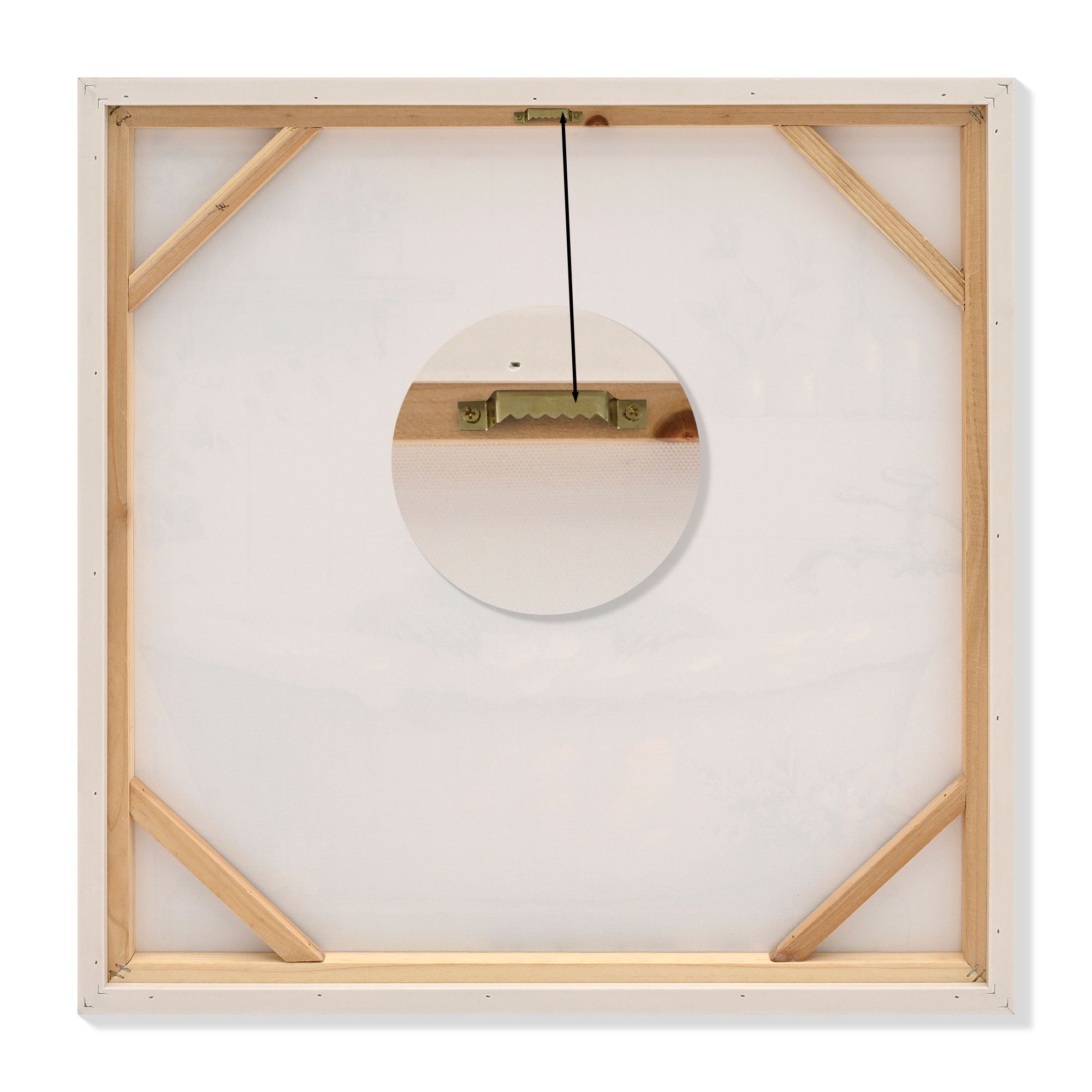 Raccoon Bathroom Canvas Wall Art, Funny Animal, Framed - Black / Ivory