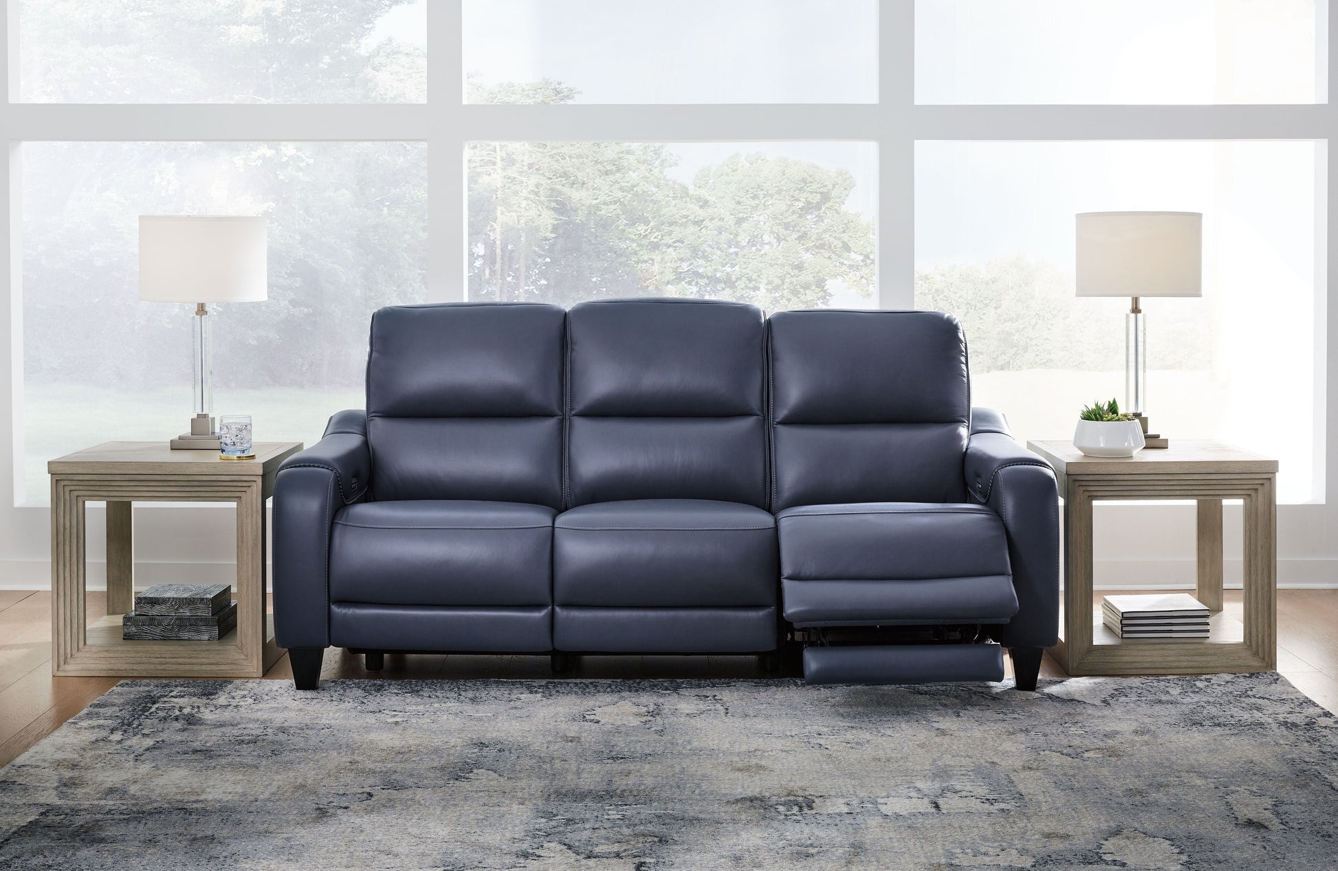 Signature Design by Ashley® Mercomatic - Power Reclining Sofa With Adj Headrest | Meri Furniture