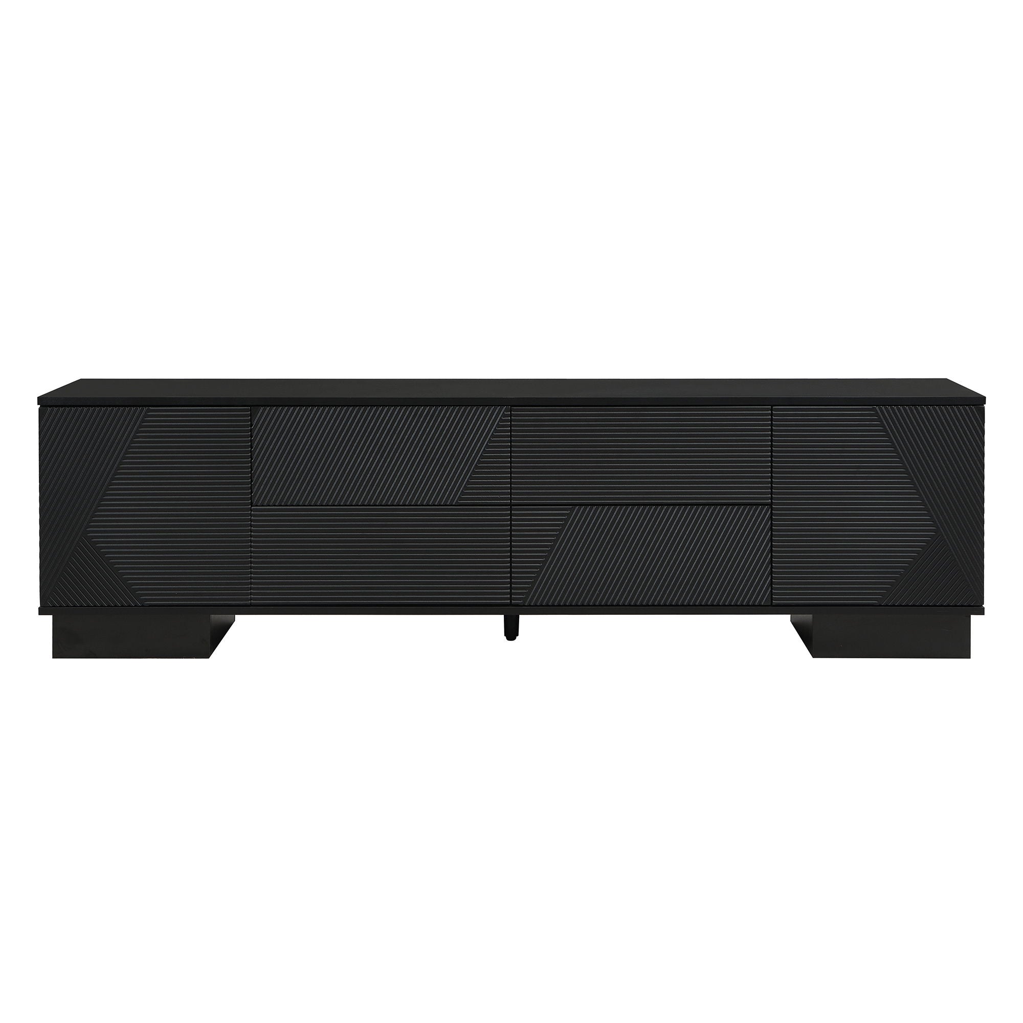 Modern TV Stand With Storage Cabinets, 4 Drawers