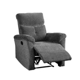 Treyton - Recliner - Gray Chenille