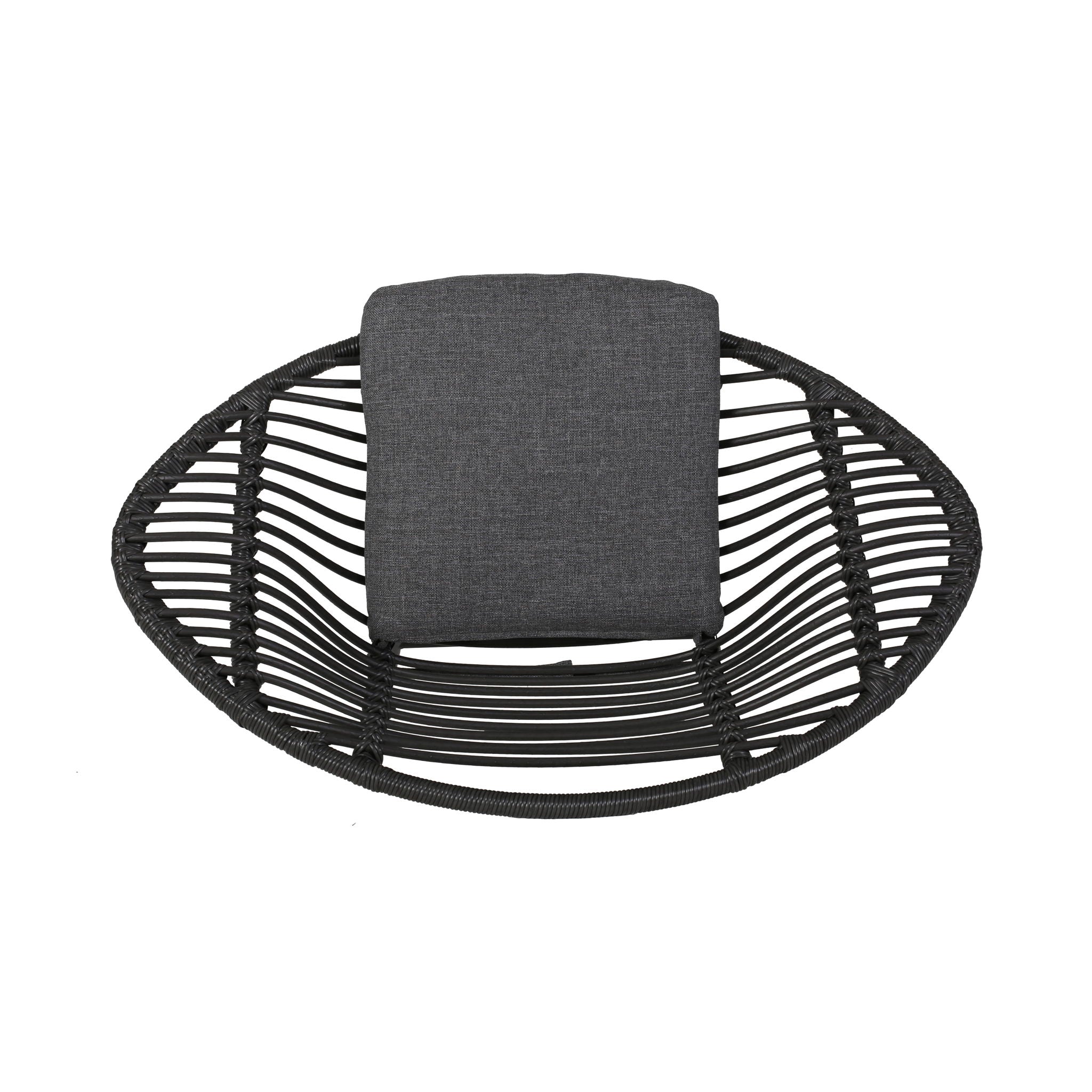 Cordella - Outdoor Woven Wicker Chairs With Cushions, (Set of 2)