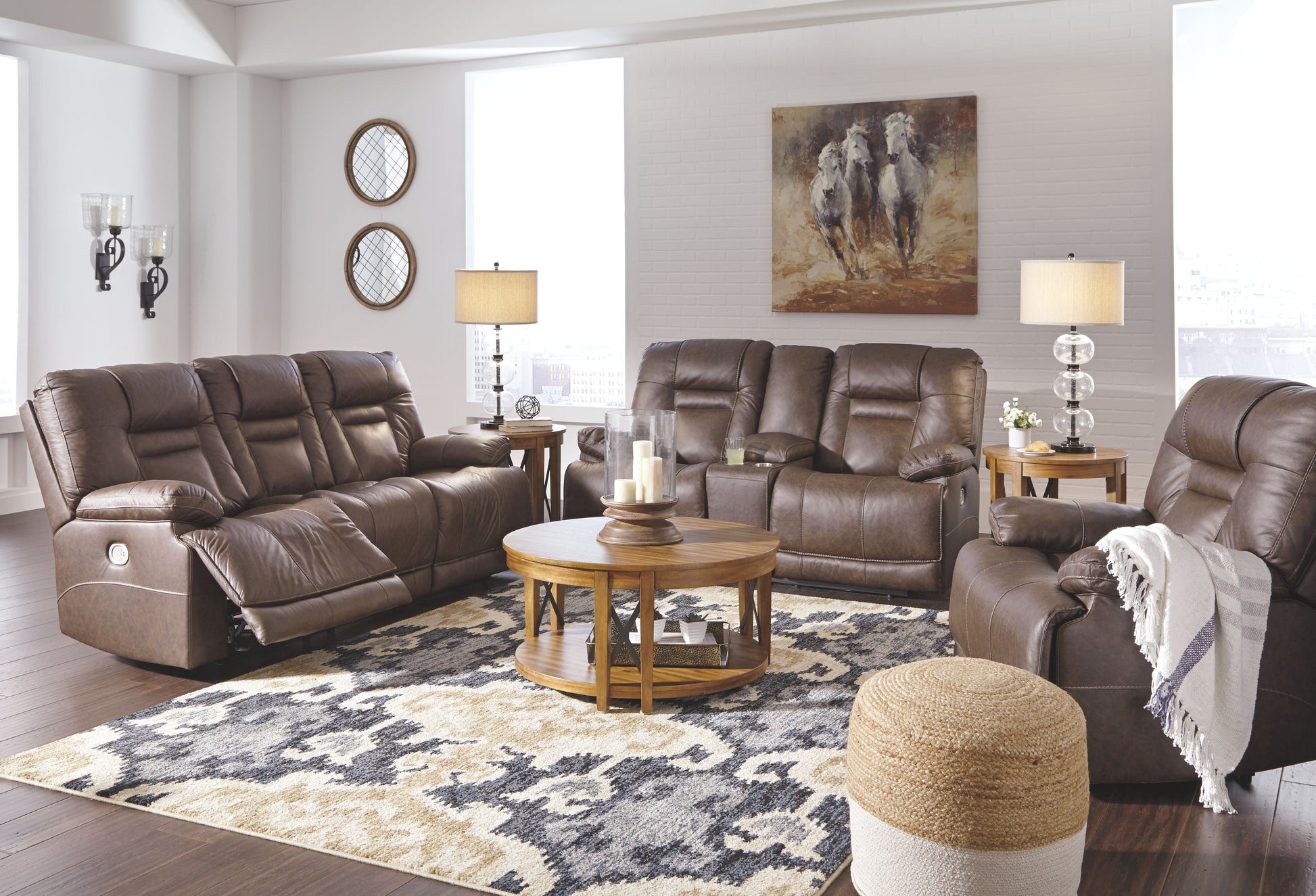 Signature Design by Ashley® Wurstrow - Power Reclining Living Room Set | Meri Furniture