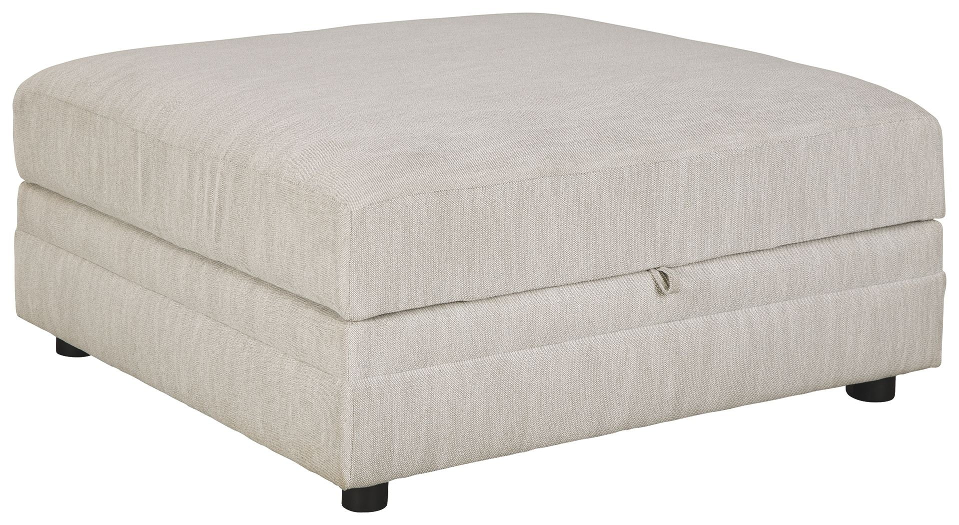 Ashley Furniture Neira - Fog - Ottoman With Storage | Meri Furniture