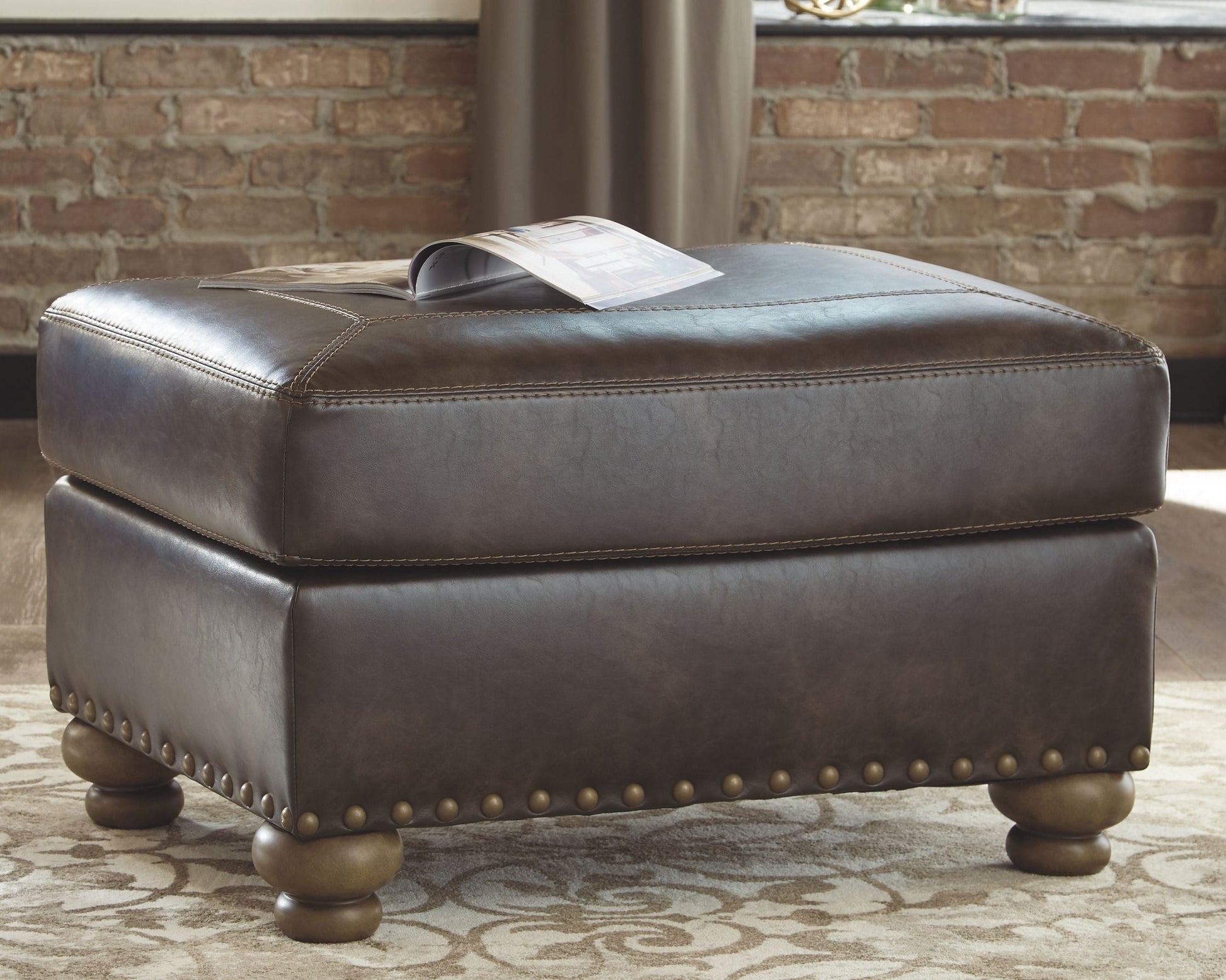 Ashley Furniture Nicorvo - Coffee - Ottoman | Meri Furniture