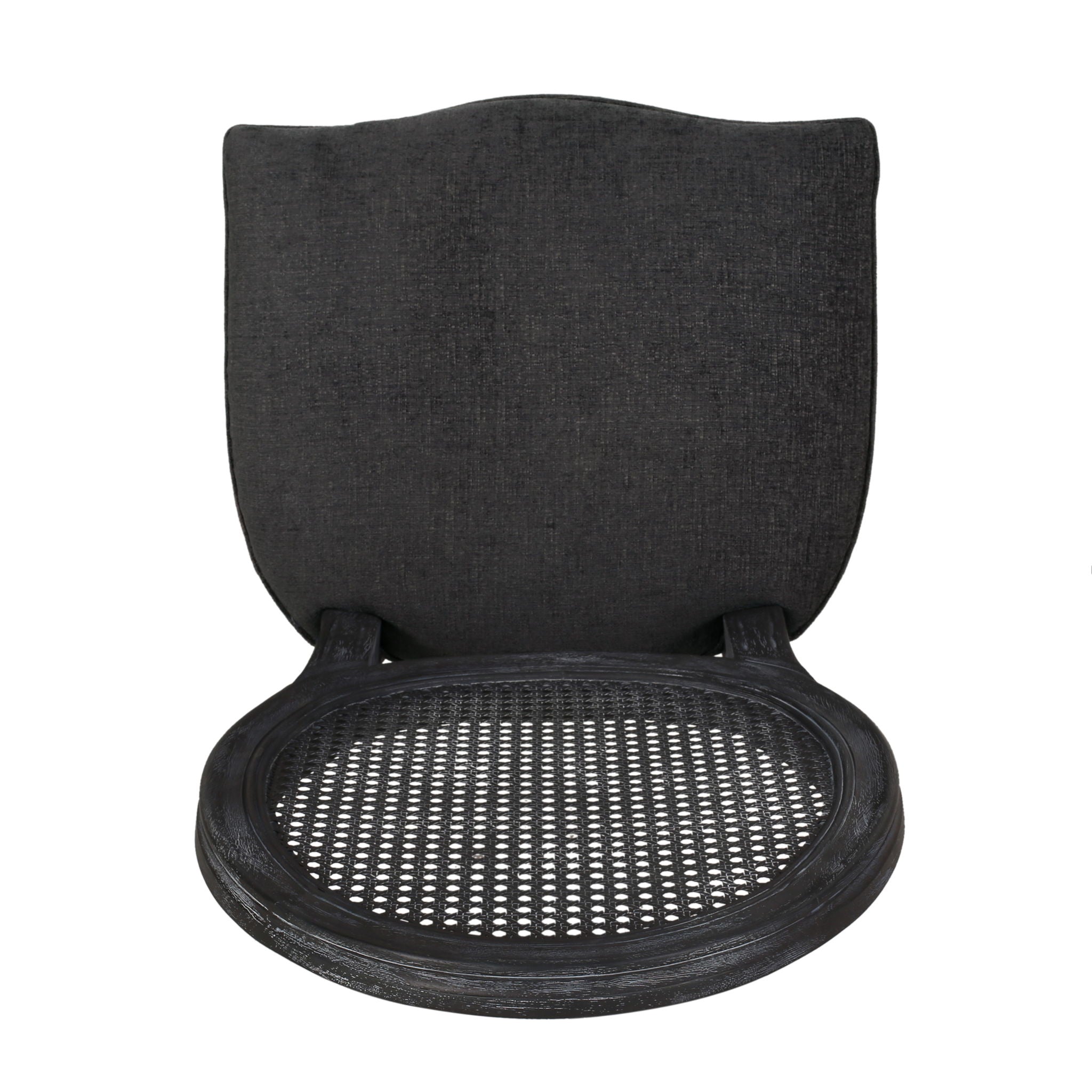 French Country Dining Chair With Cane Backrest (Set of 2)