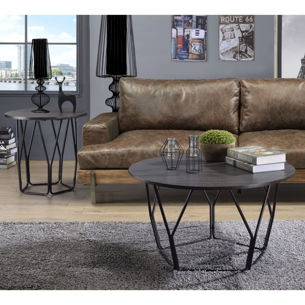 ACME Sytira - Coffee Table - Espresso & Black | Meri Furniture