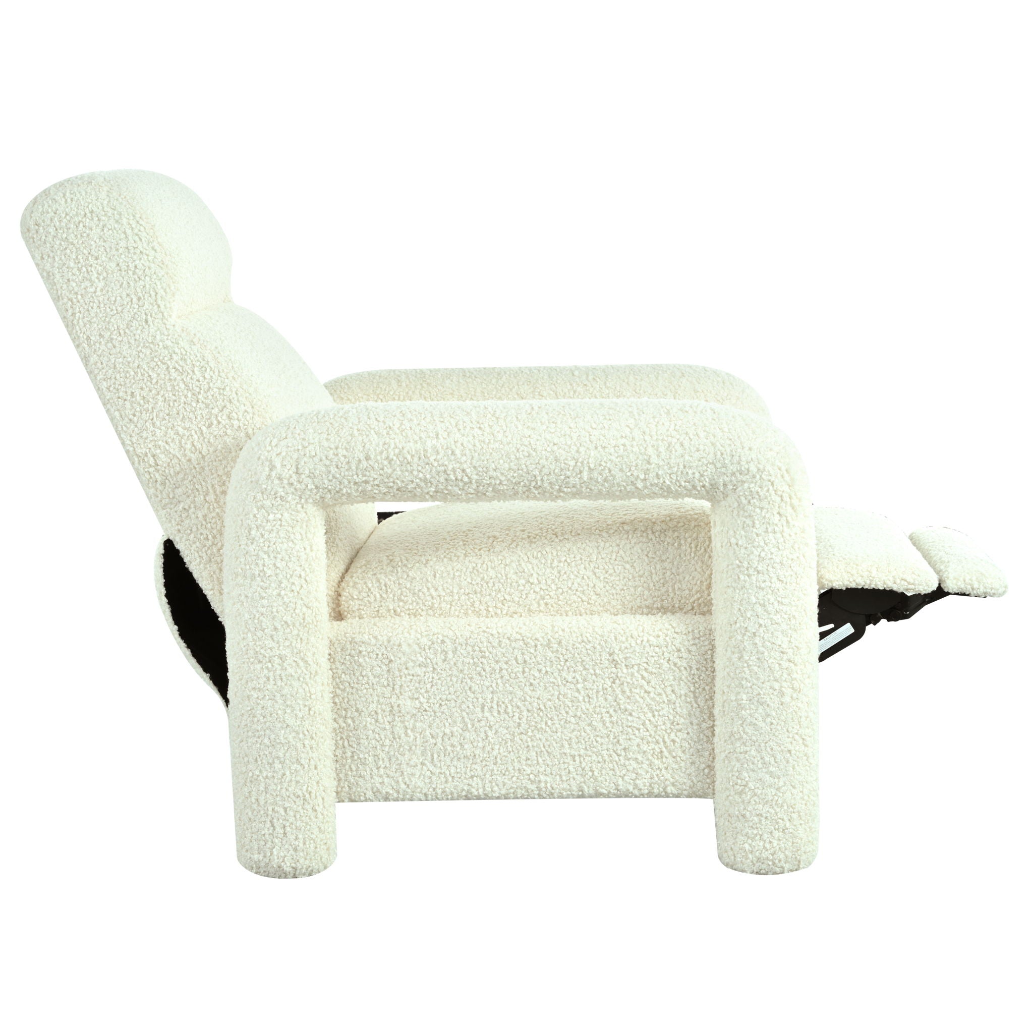 Push Back Recliner Armchair Upholstered Recliner Chair Single Sofa With Adjustable Backrest