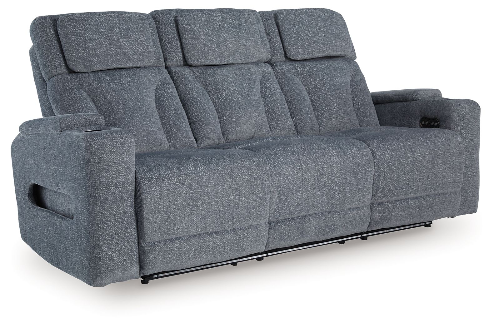 Studio Cave - Power Reclining Sofa - Steel