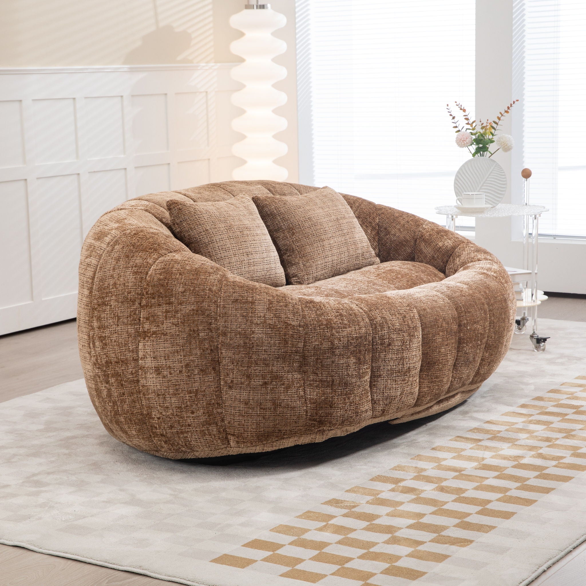 Bean Bag Lazy Sofa, Durable Comfort Lounger High Back Bean Bag Chair Couch