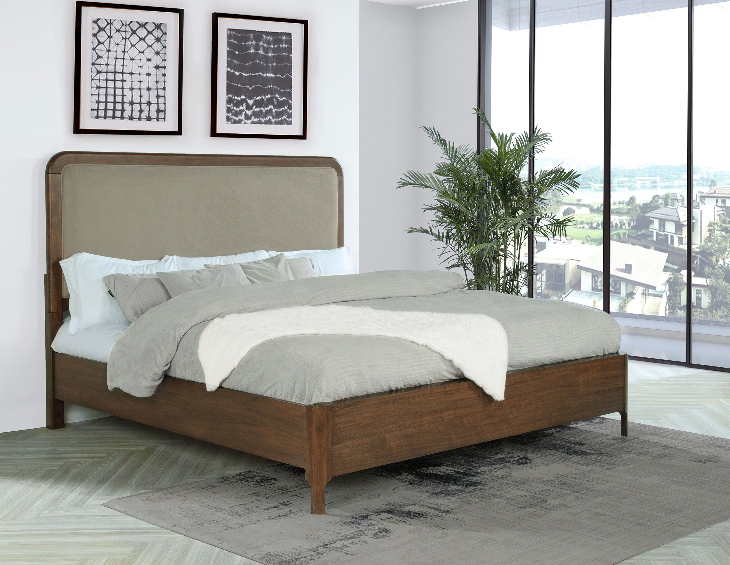 Coaster Fine Furniture Maderia - Upholstered Panel Bed | Meri Furniture