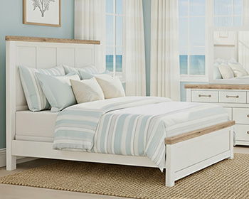Savonport - Full Panel Footboard - White / Brown