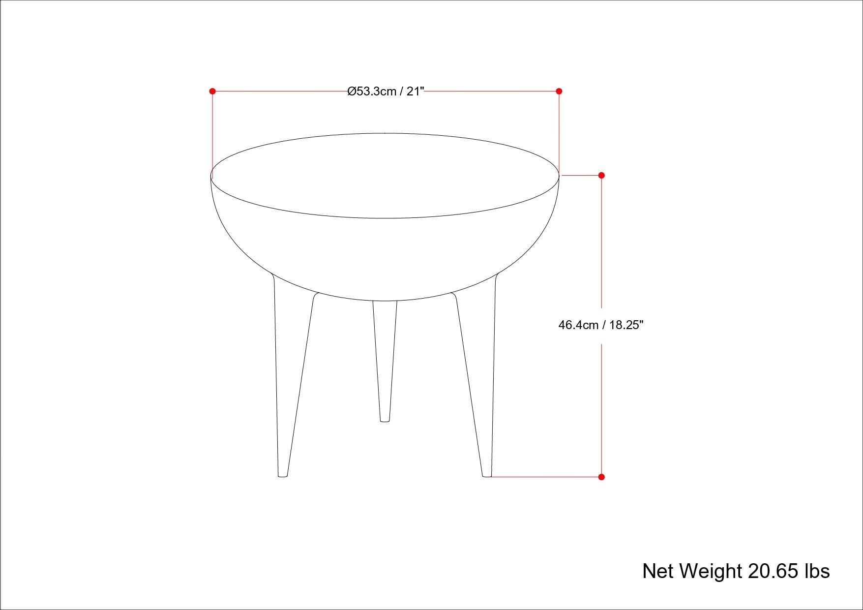 Otto - Cast Aluminum Side Table - Black