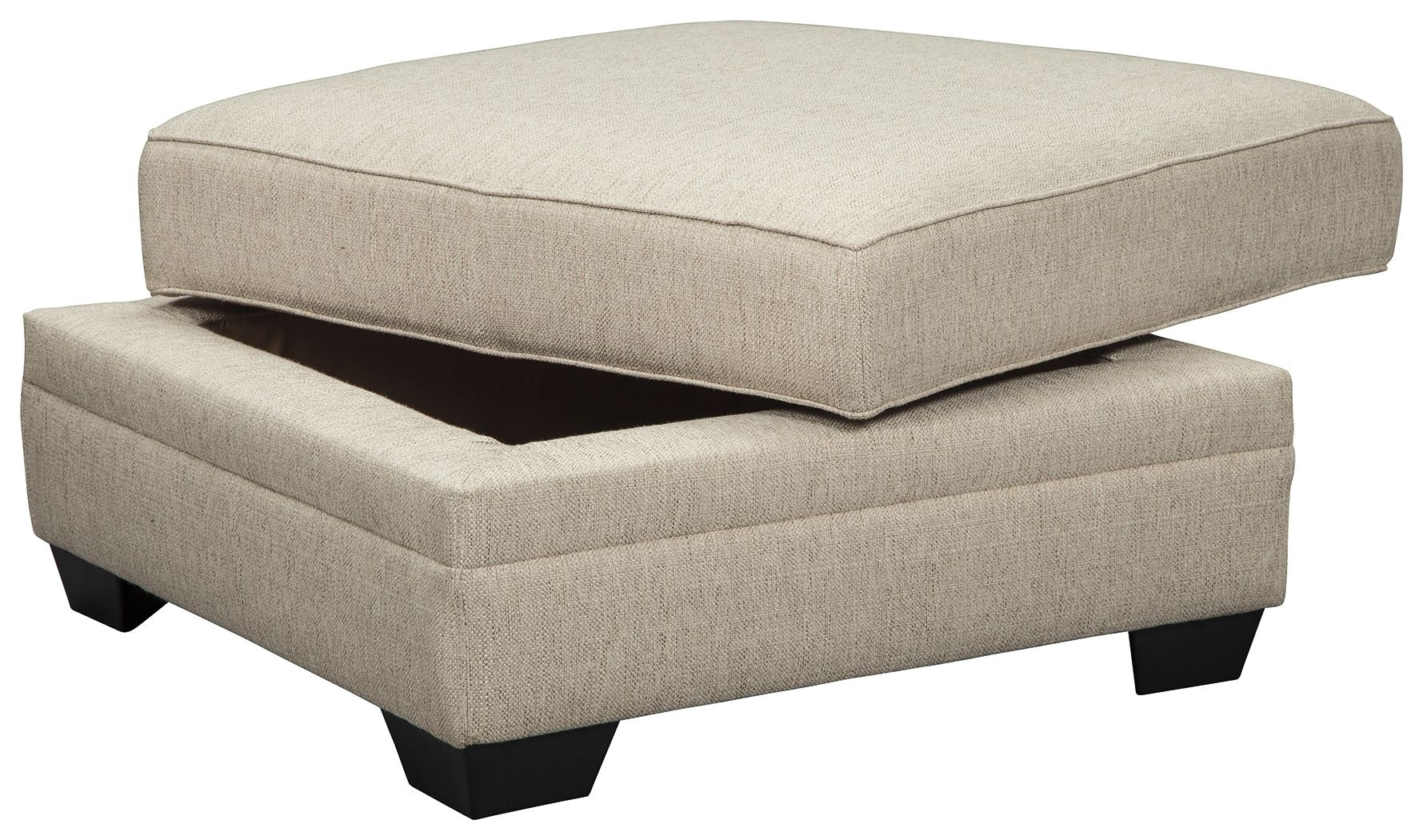 Ashley Furniture Luxora - Bisque - Ottoman With Storage | Meri Furniture