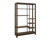 International Furniture Direct Novus Lodge - Bookcase - Brown | Meri Furniture