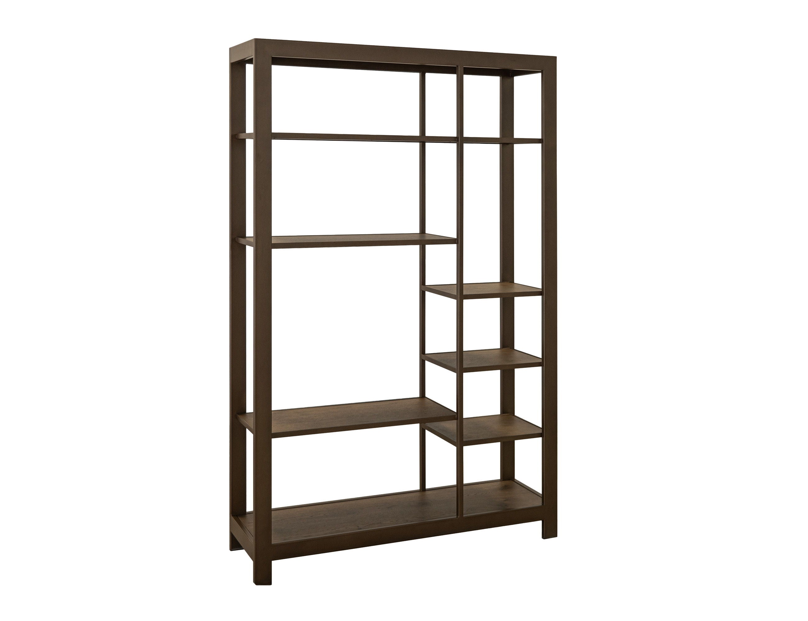 International Furniture Direct Novus Lodge - Bookcase - Brown | Meri Furniture