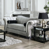 Furniture of America Marvin - Loveseat - Pewter | Meri Furniture