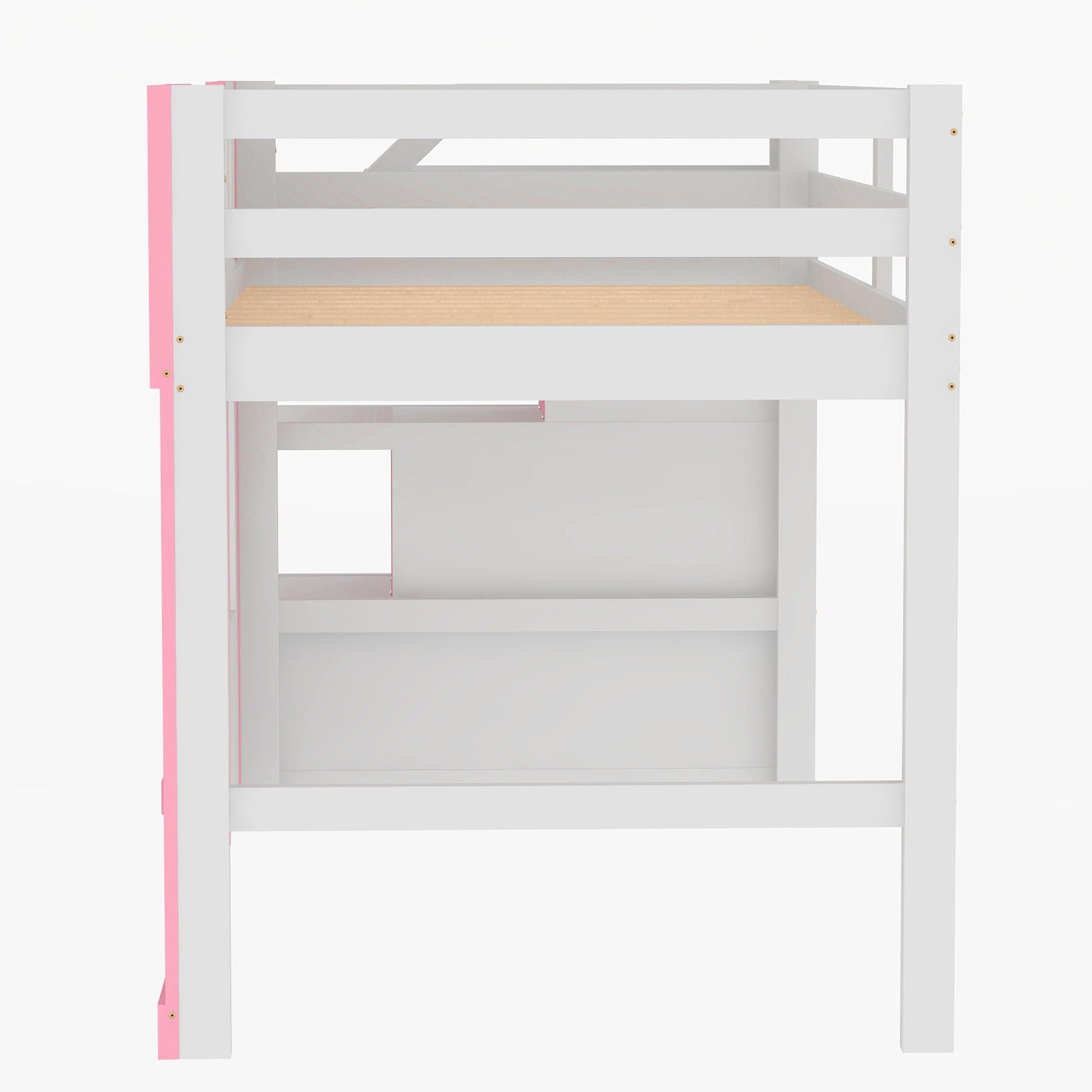 Loft Bed With Storage Staircase And Windows