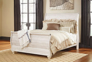 Signature Design by Ashley® Willowton - Sleigh Bed | Meri Furniture