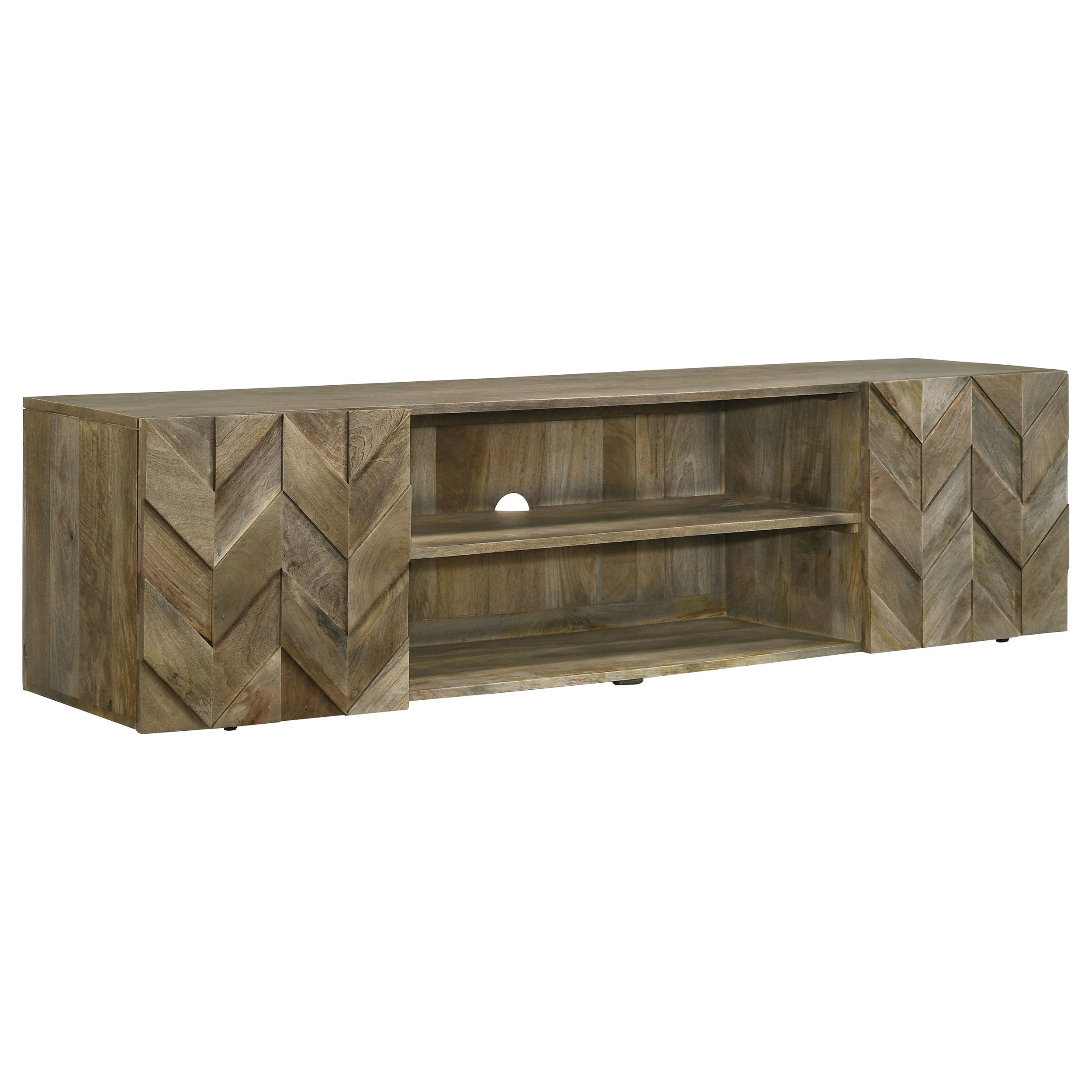 Coaster Fine Furniture Keese - 2 Door Wood TV Stand Media Console - Mango Brown | Meri Furniture