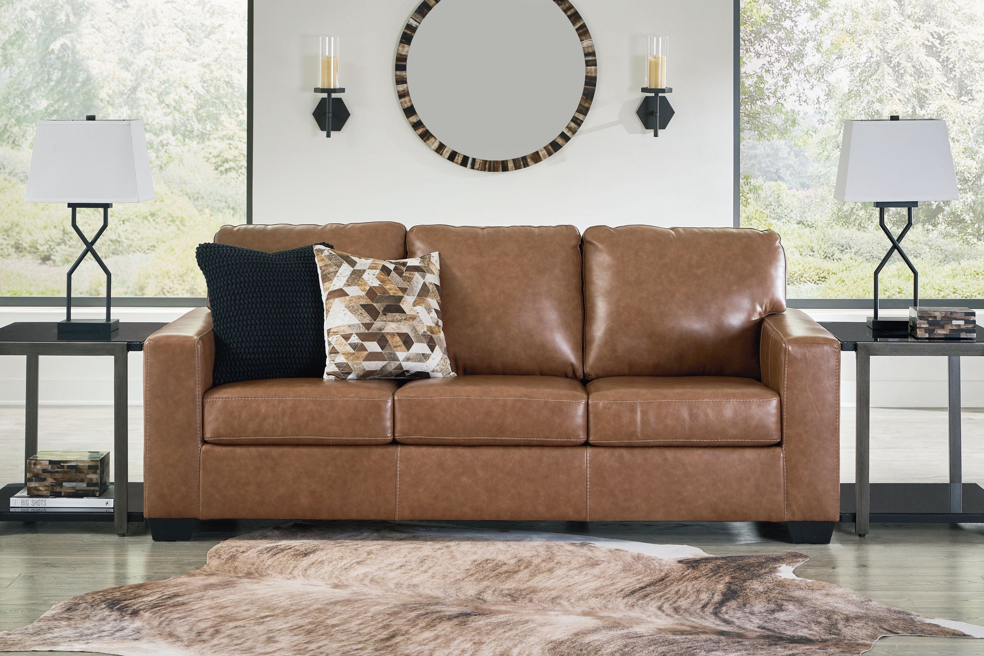 Signature Design by Ashley® Bolsena - Caramel - Sofa | Meri Furniture