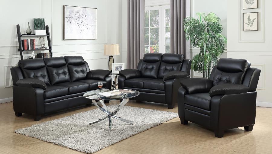 Coaster Fine Furniture Finley - Upholstered Padded Arm Tufted Sofa Set | Meri Furniture