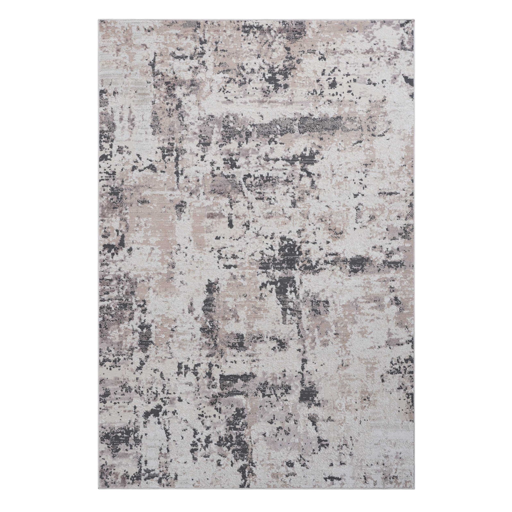 Payas - 6' X 9' Abstract Area Rug - Cream / Brown
