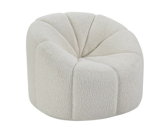 ACME Osmash - Chair - White Teddy Sherpa | Meri Furniture