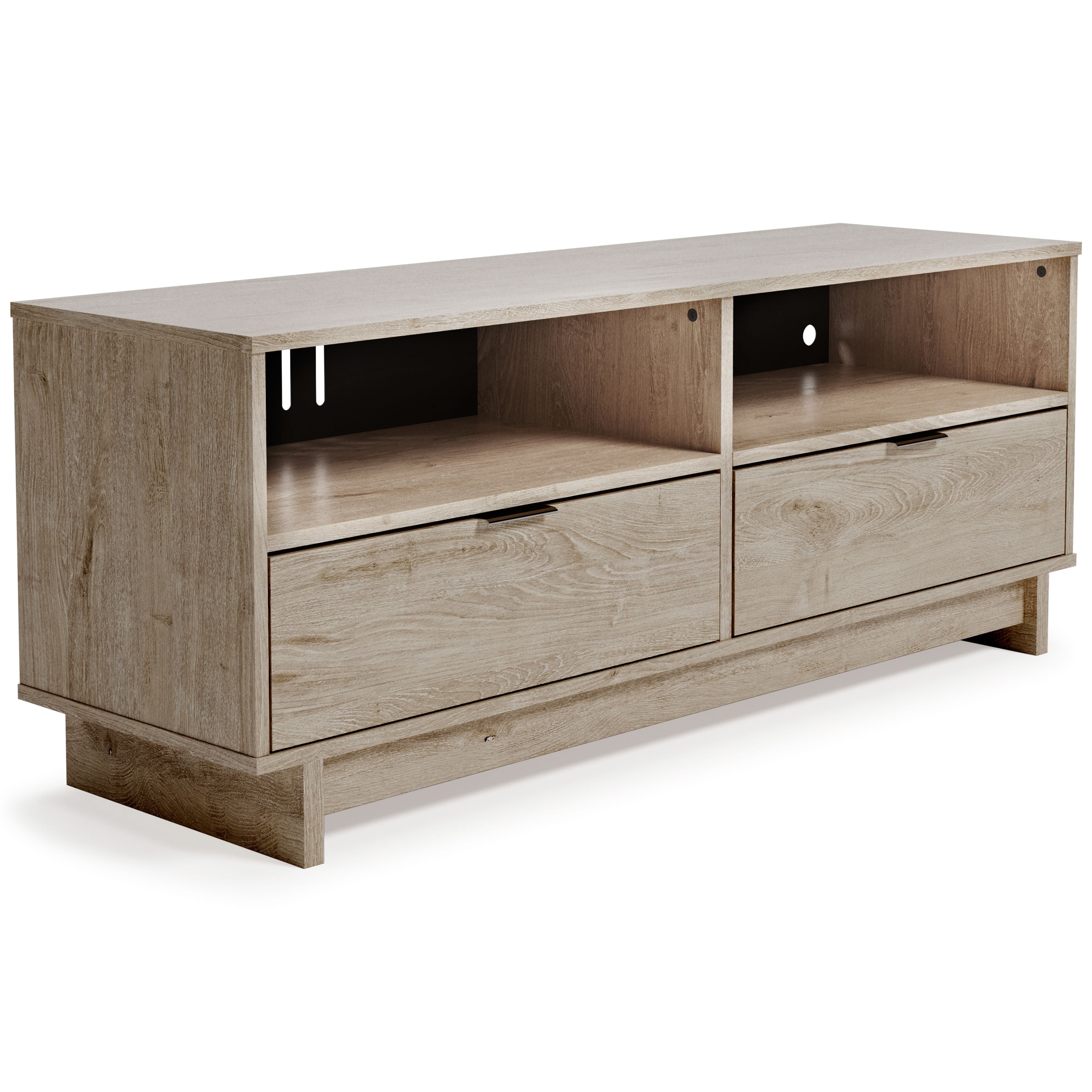 Ashley Furniture Oliah - Natural - Medium TV Stand | Meri Furniture