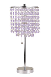ACME Vicka - Table Lamp (Set of 2) - Brushed Silver | Meri Furniture