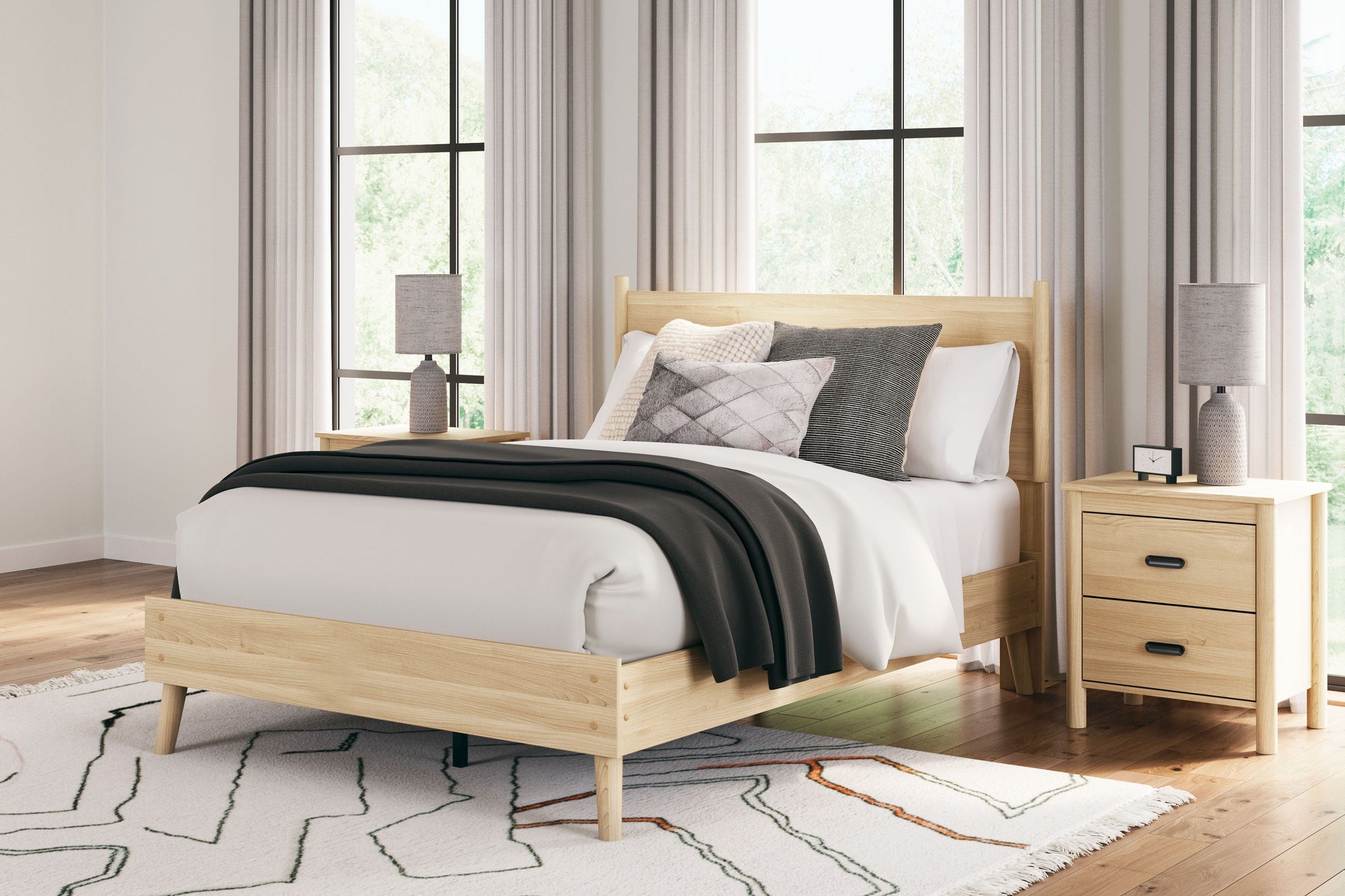 Signature Design by Ashley® Cabinella - Platform Panel Bed | Meri Furniture