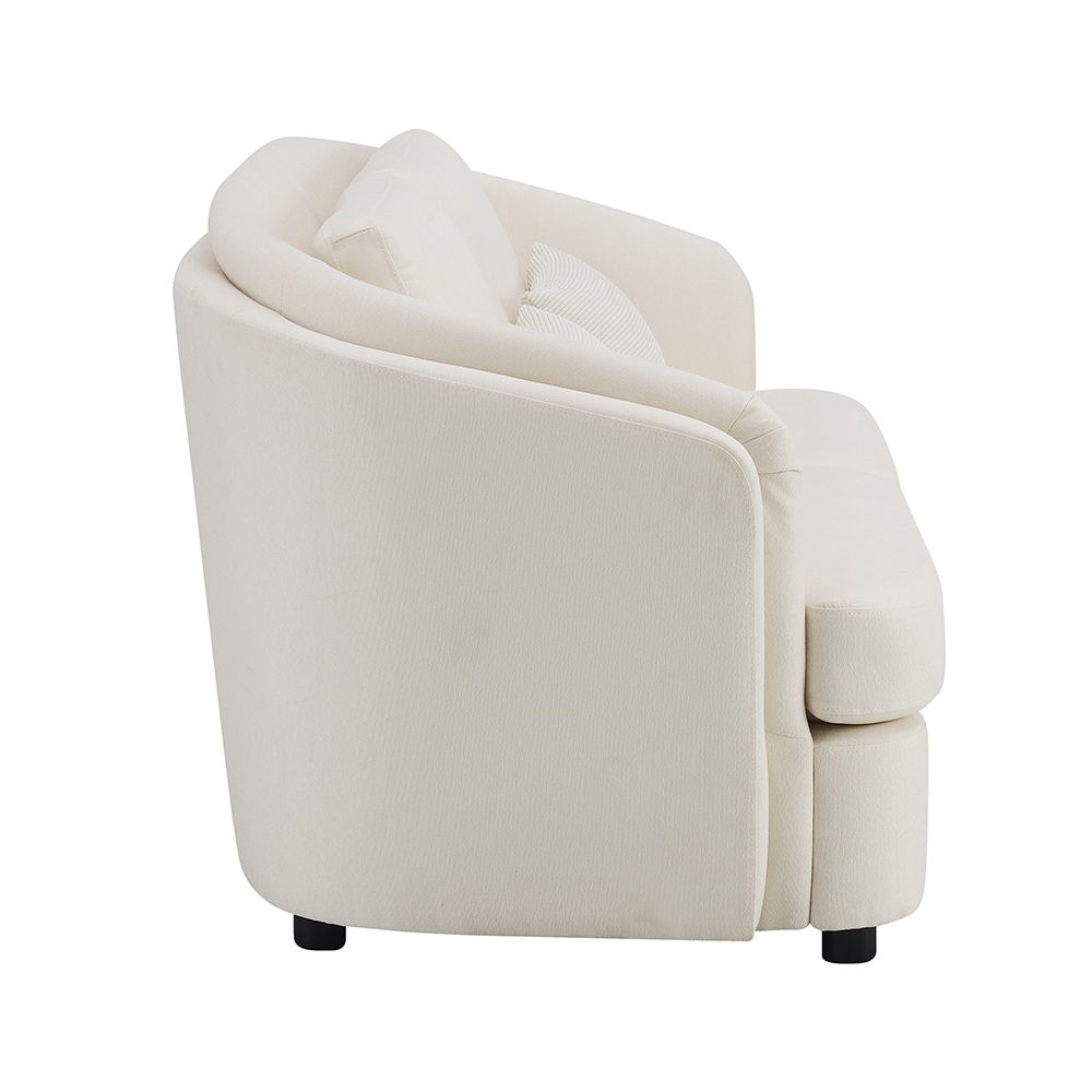 ACME Mariko - Loveseat With 2 Pillows - Beige Linen | Meri Furniture