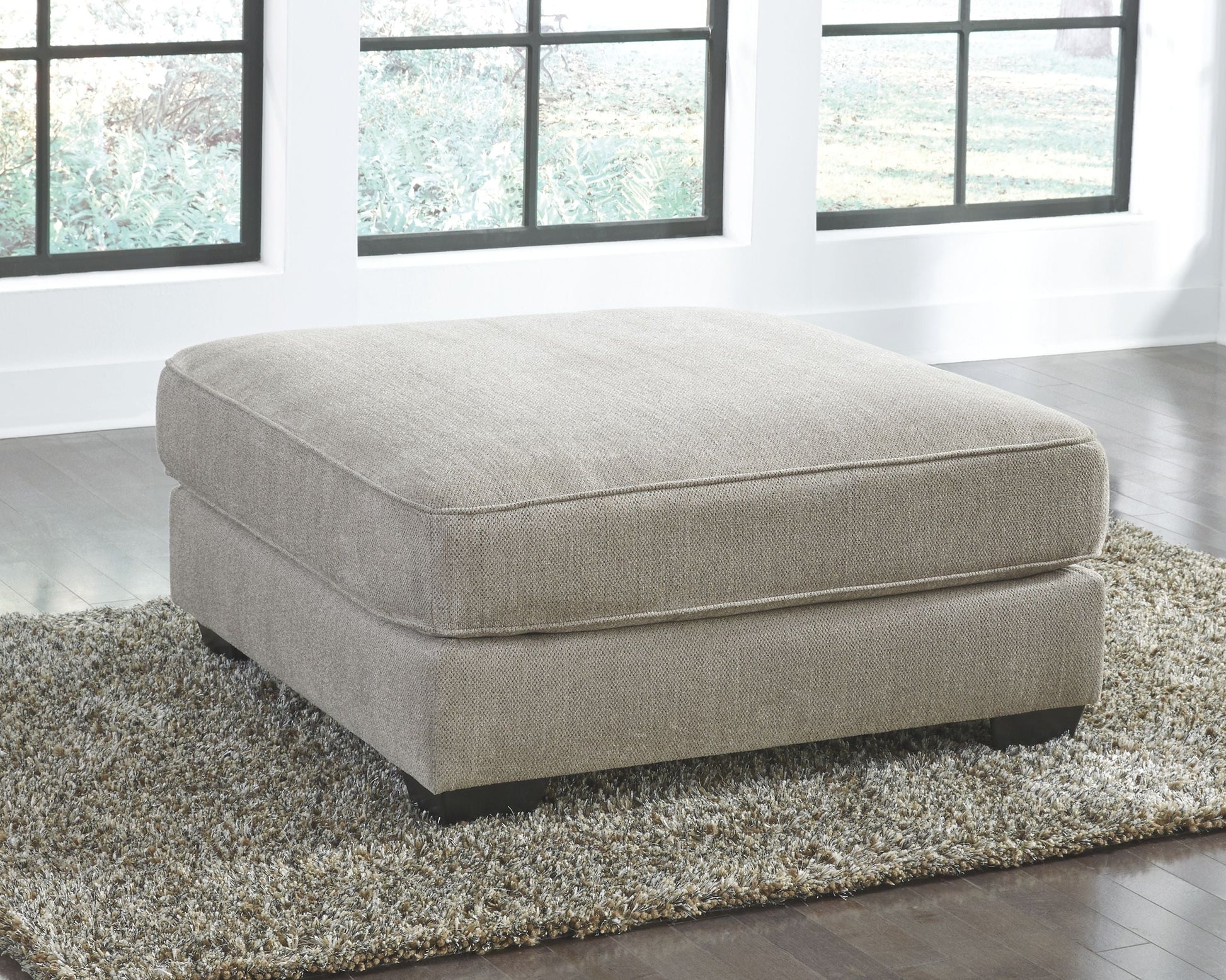 Ashley Furniture Ardsley - Pewter - Oversized Accent Ottoman | Meri Furniture