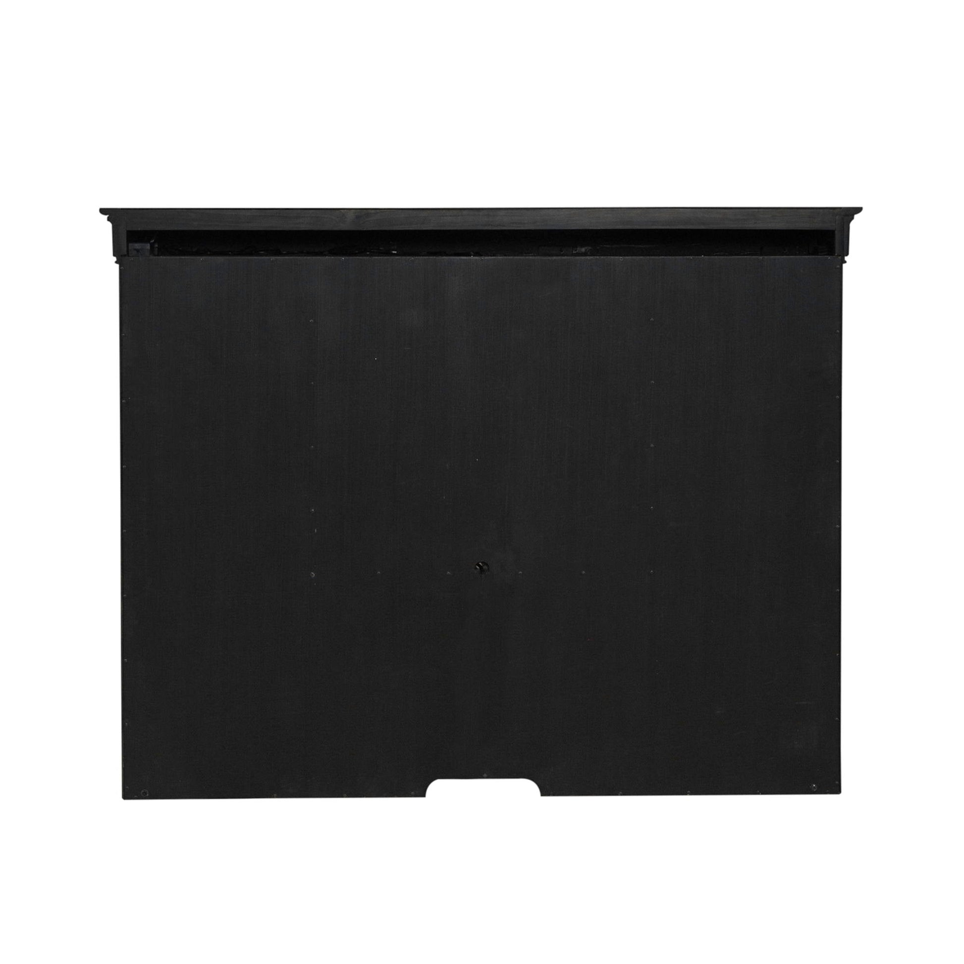 Liberty Furniture Meritage - Jr Executive Credenza Hutch - Aged Charcoal | Meri Furniture