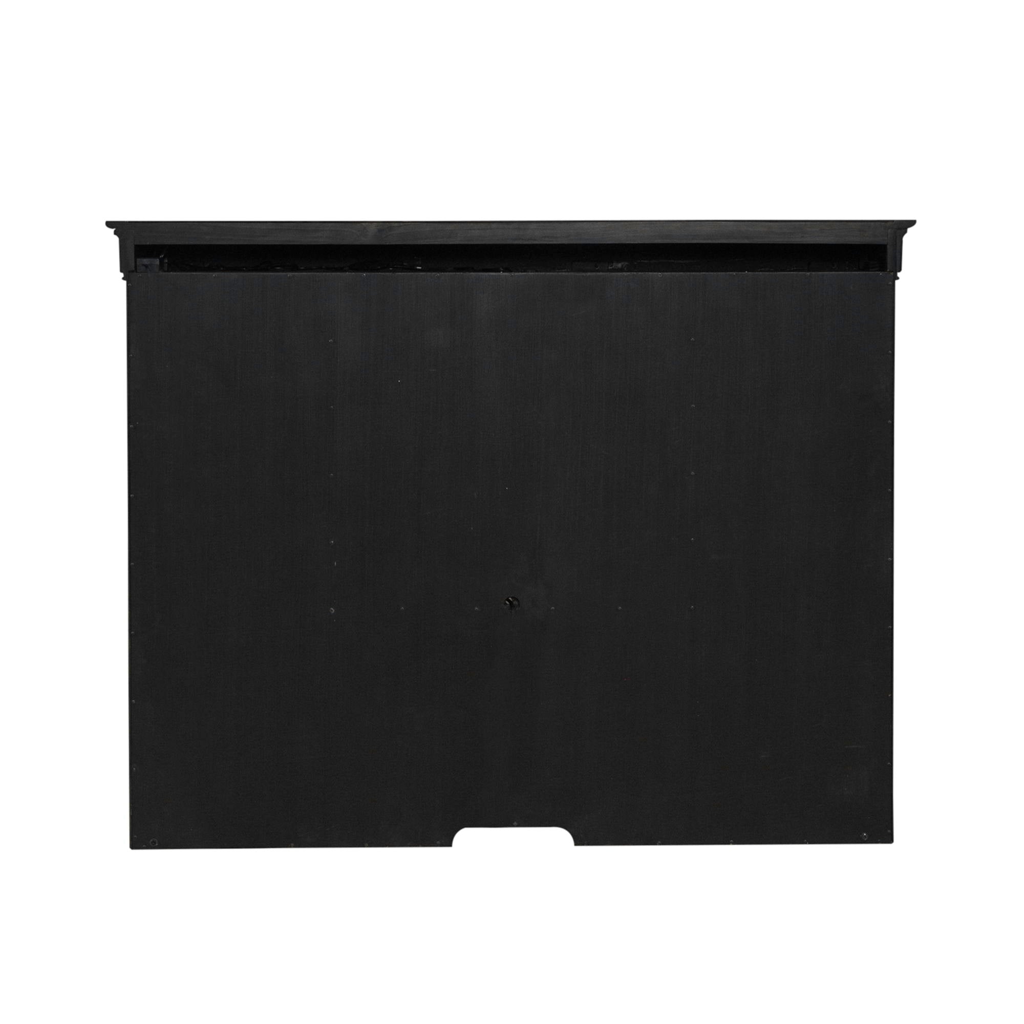 Liberty Furniture Meritage - Jr Executive Credenza Hutch - Aged Charcoal | Meri Furniture