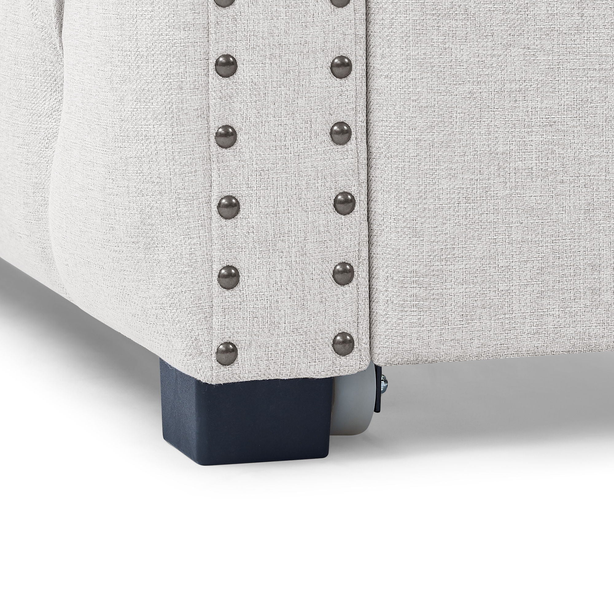 Inspired Upholstered Daybed With Trundle, Button Tufted