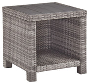 Ashley Furniture Salem - Gray - Square End Table | Meri Furniture