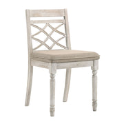 Cillin - Side Chair Set of 2) - Fabric, Walnut & Antique White