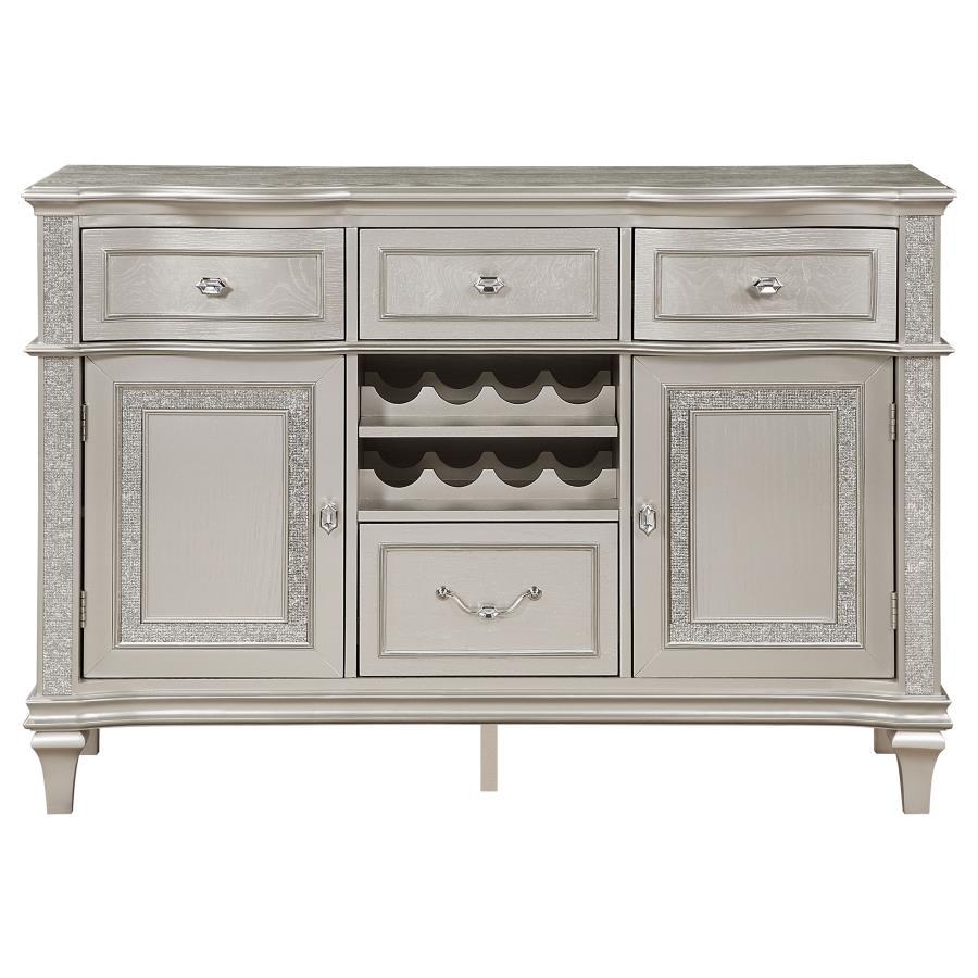 Coaster Fine Furniture Evangeline - 4-Drawer Sideboard Buffet Cabinet - Silver Oak | Meri Furniture