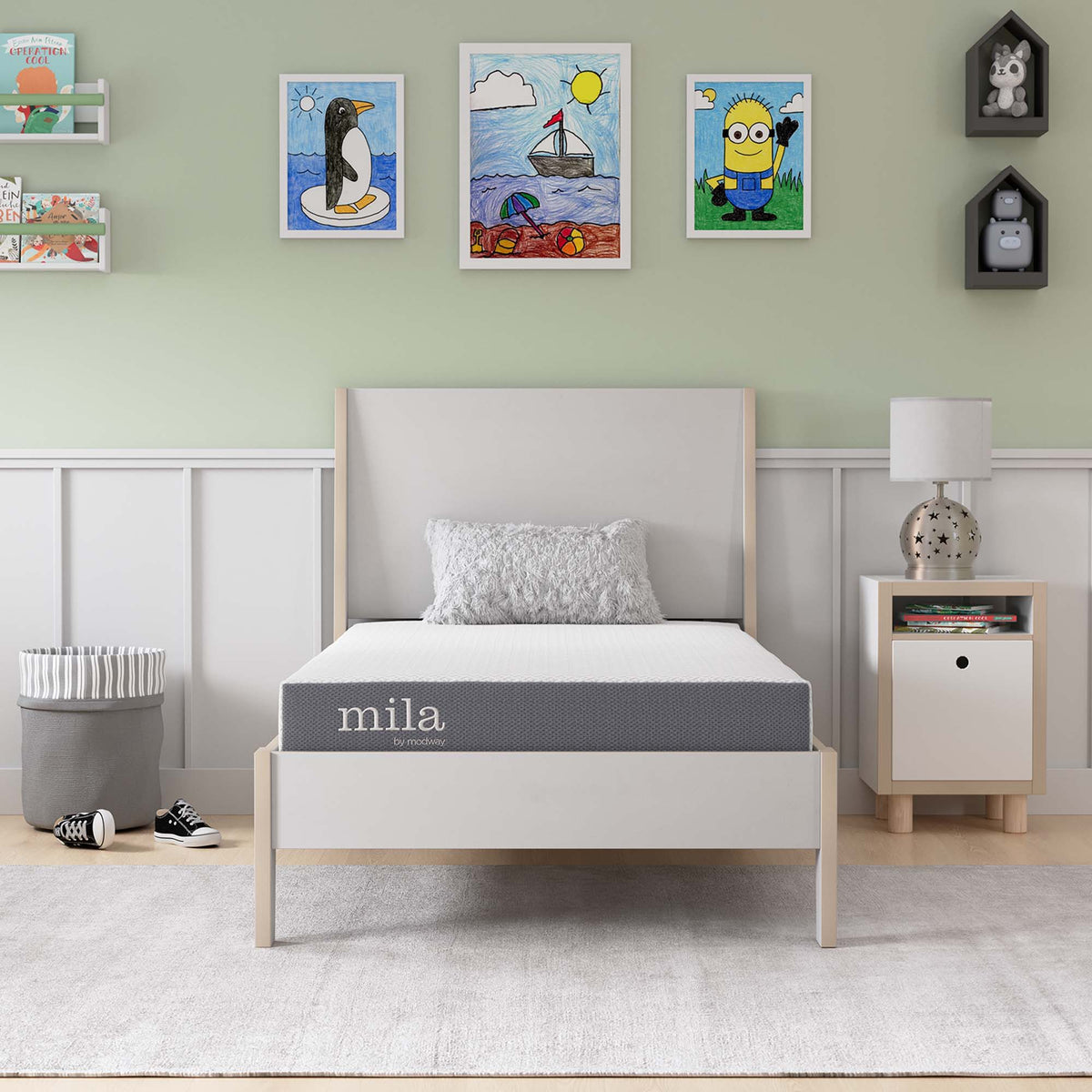 Mila 5" Narrow Twin Mattress by Modway