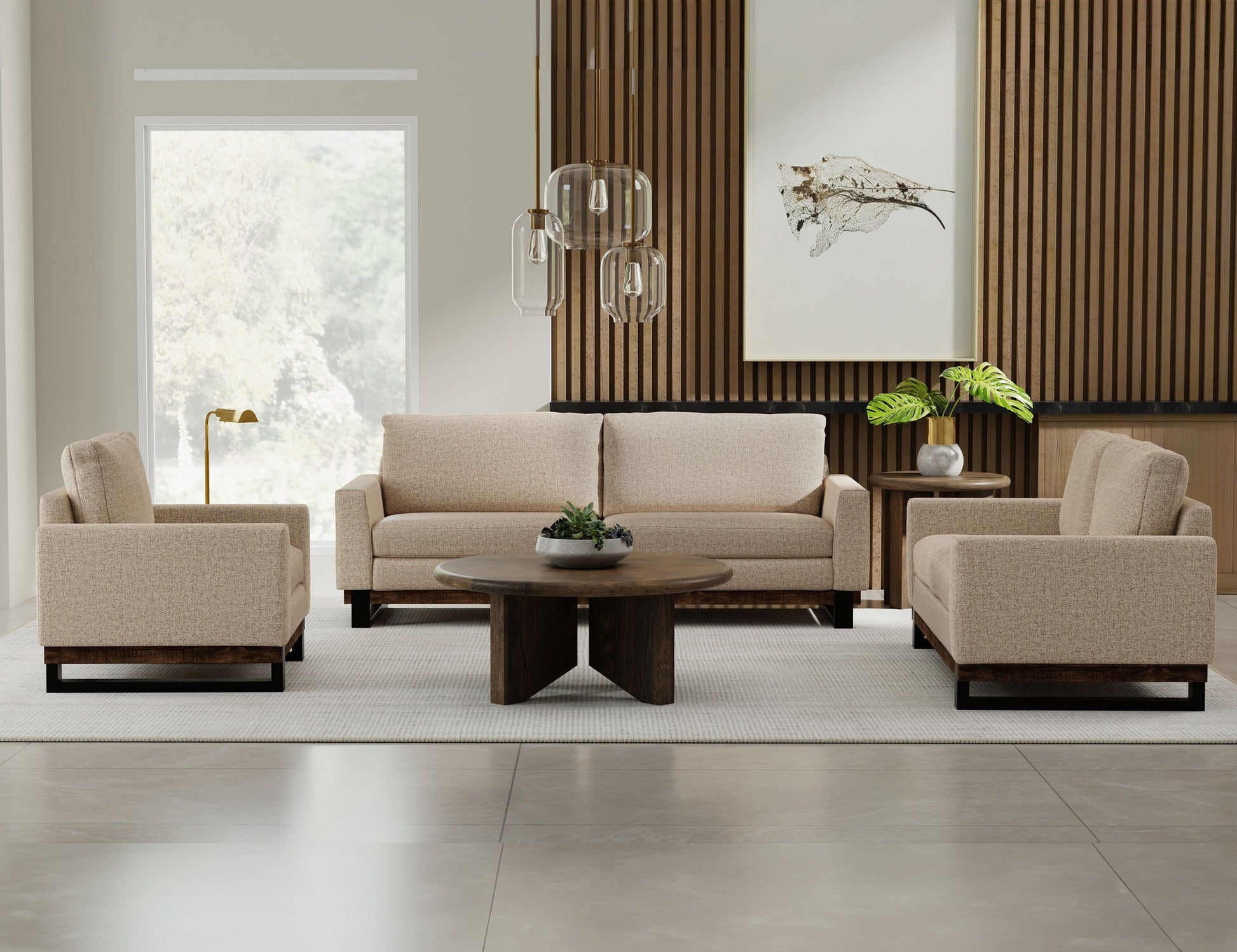 International Furniture Direct Blackburn - Sofa - Capuccino Brown | Meri Furniture
