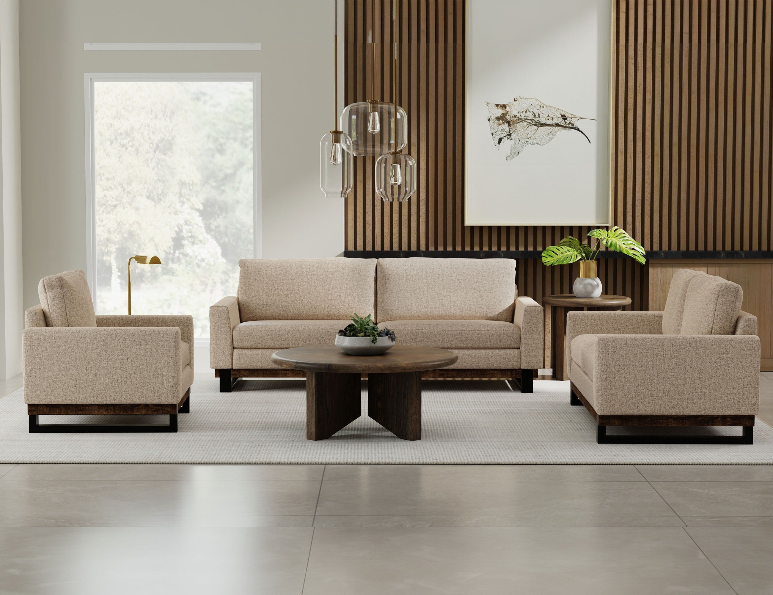 International Furniture Direct Blackburn - Sofa - Capuccino Brown | Meri Furniture