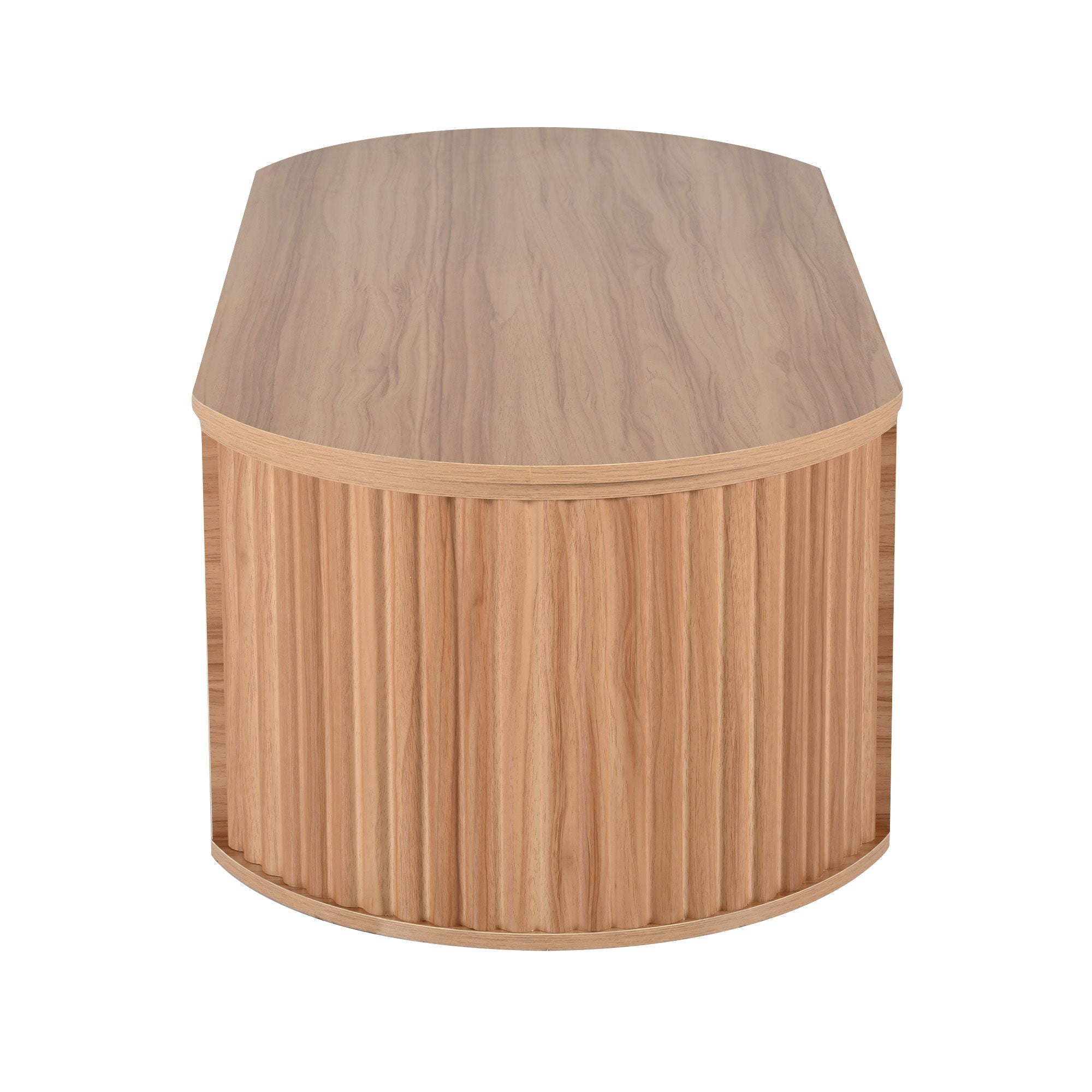 Lift Top Coffee Table With Hidden Compartment, Modern Oval Lift Tabletop For Home Living Room