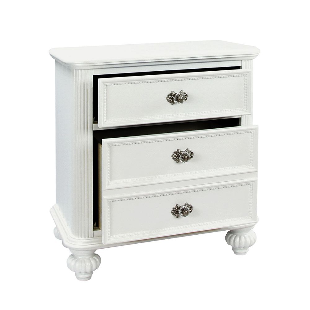 ACME Athena - Nightstand - White | Meri Furniture