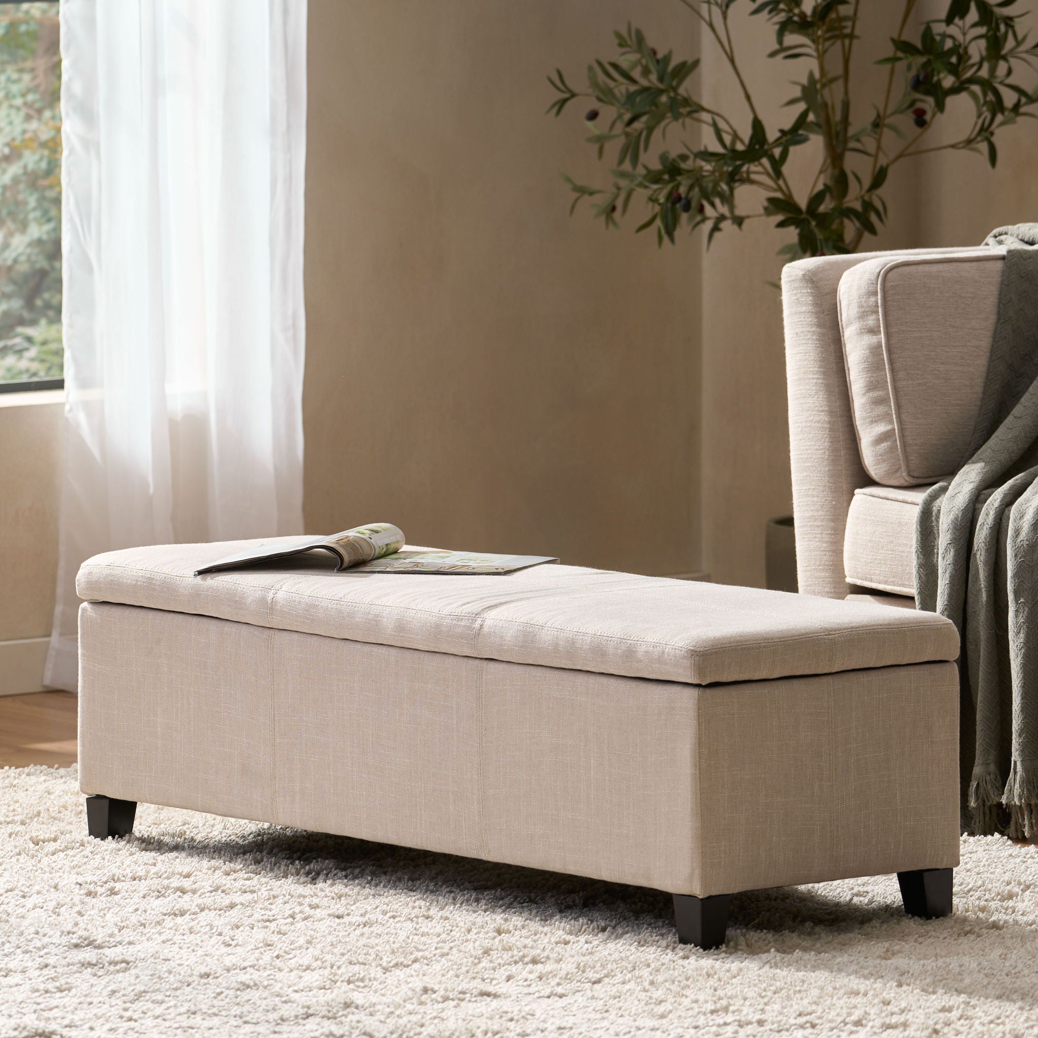 Glouster - Contemporary Storage Ottoman