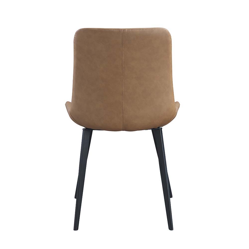 ACME Abiram - Side Chair (Set of 2) - Brown PU | Meri Furniture