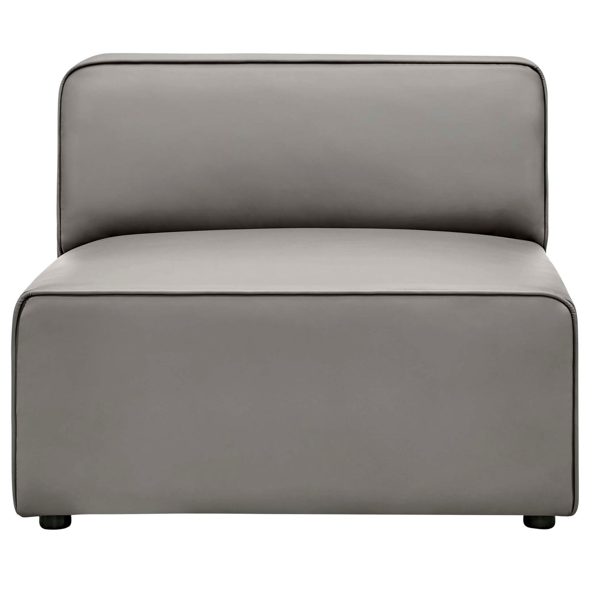Mingle Vegan Leather Armless Chair by Modway