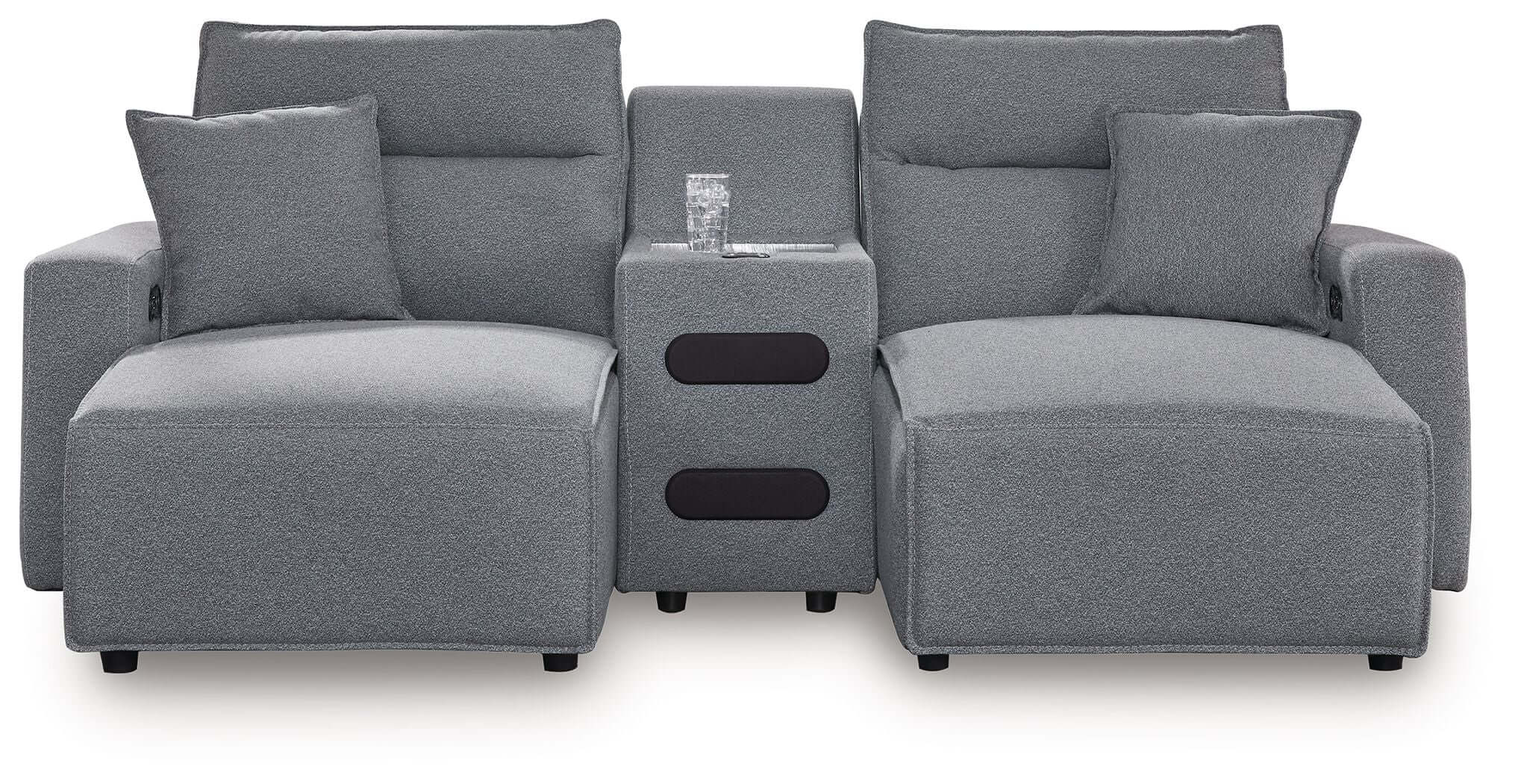 ModMax II - Salt And Pepper - Reclining Sectional