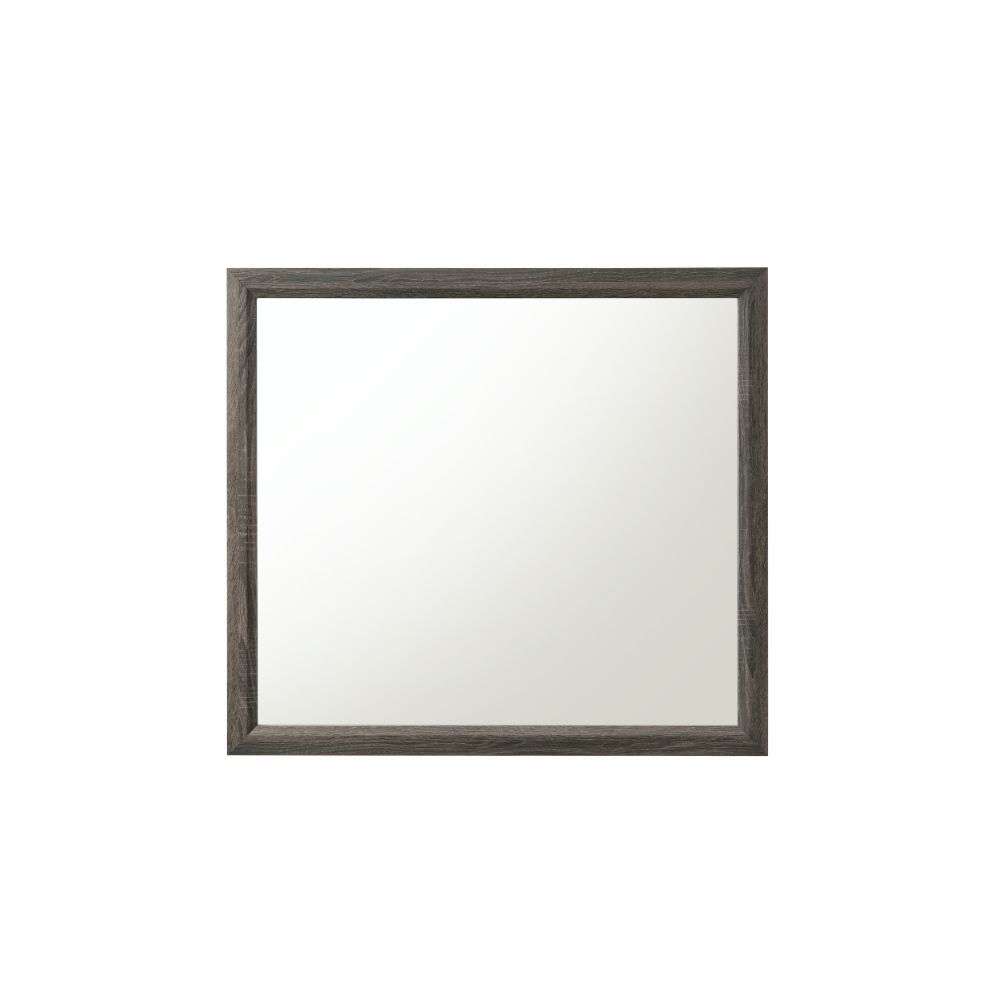 ACME Valdemar - Mirror - Weathered Gray | Meri Furniture